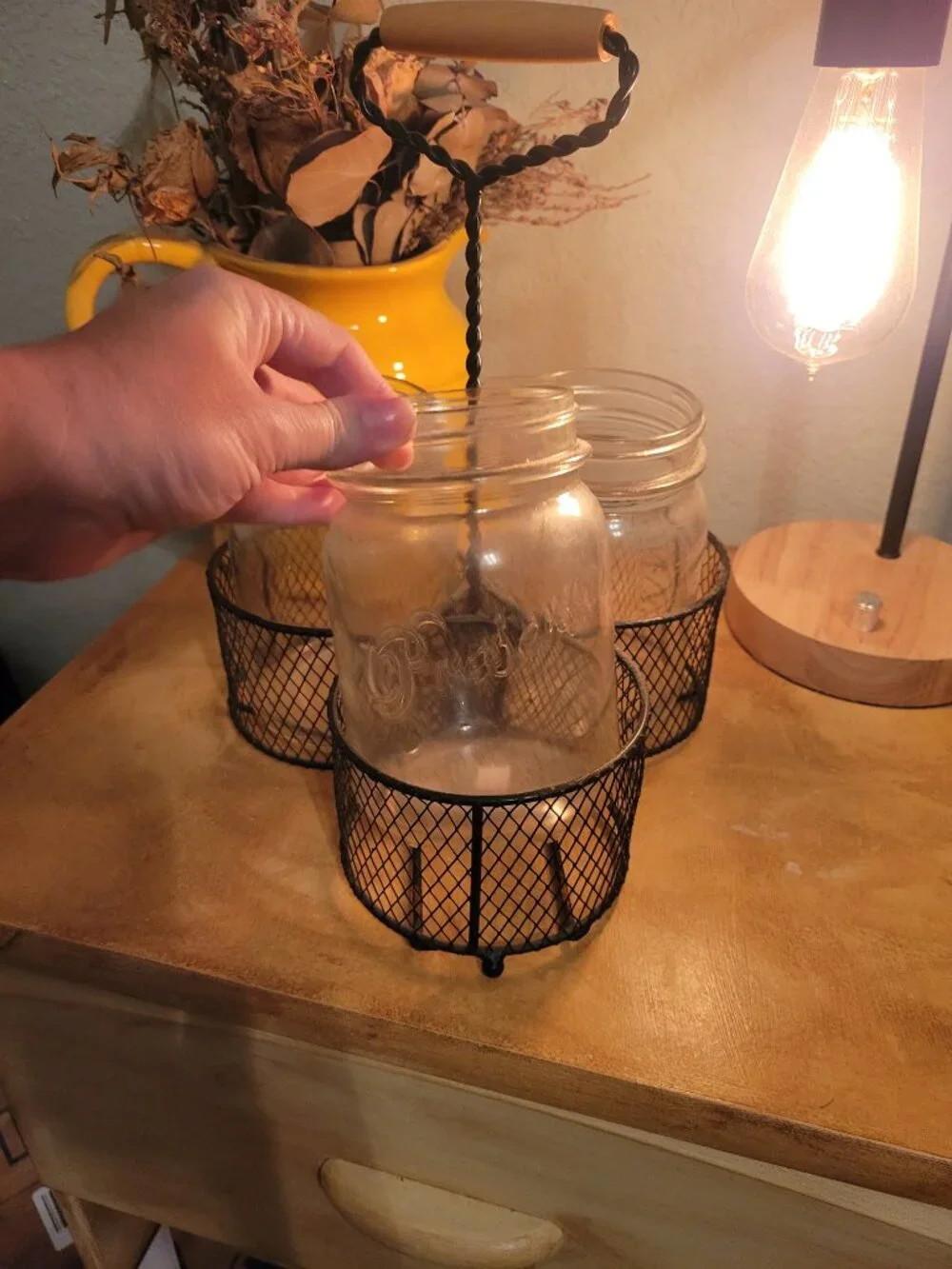 3 jar holder